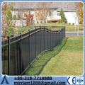 BC--1800 mm* 2400 mm Black Powder Coated Sloping steel fence